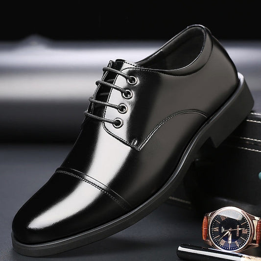 Black Patent Shoes Lace-Up with Men's Oxford Leather
