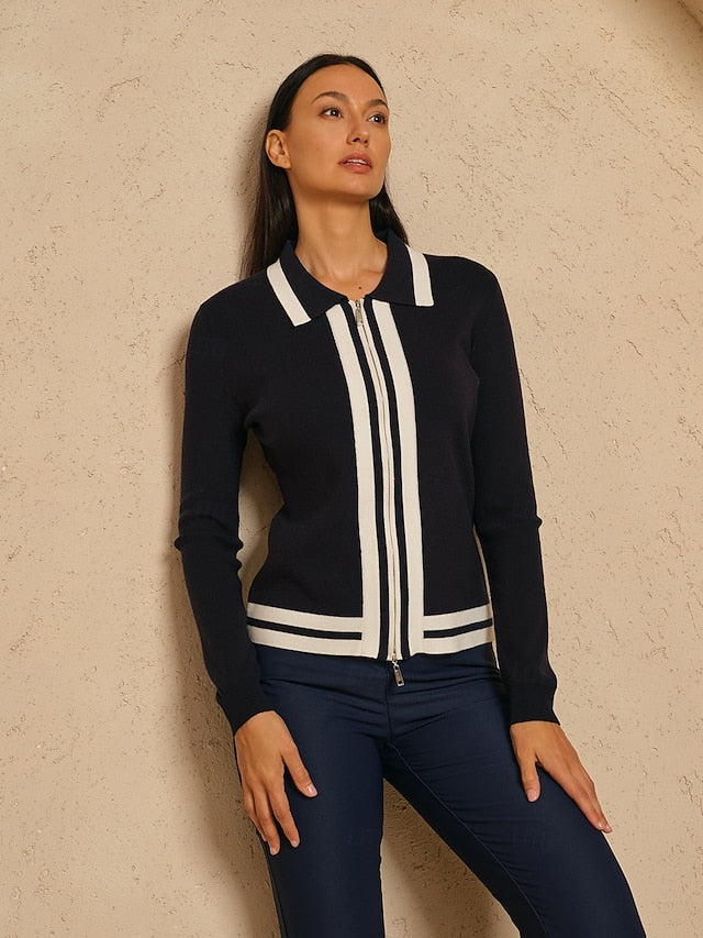 Women's Golf Jacket Black Long Sleeve Top Ladies Golf