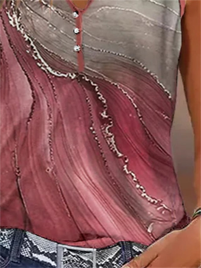 Women's Camisole Tank Top Active Casual Ombre Print