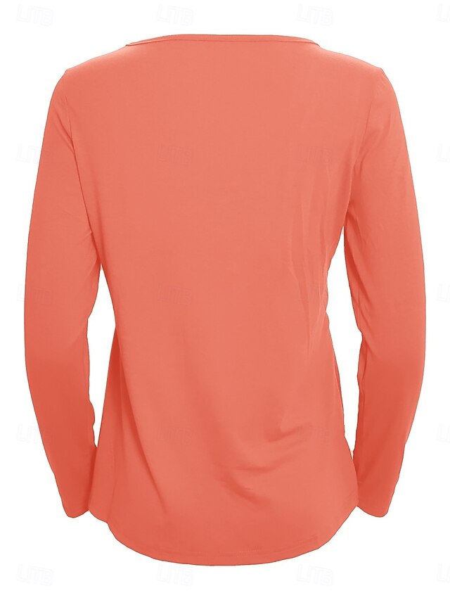 Women's Blouse Peplum Solid Color Stylish Casual Long