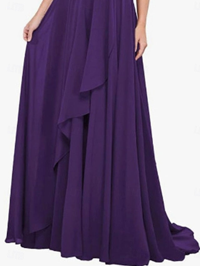 the Shoulder of A-Line Simple Mother Off Dress Elegant Bride