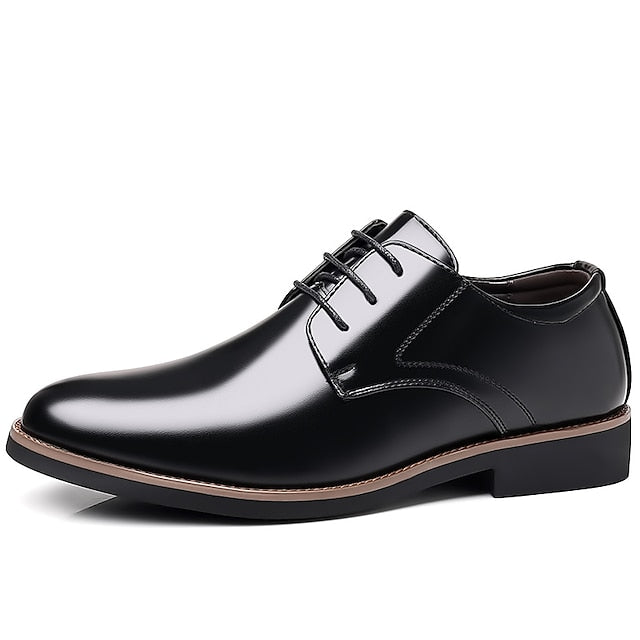 Formal Leather Shoes Derby Oxfords Men's