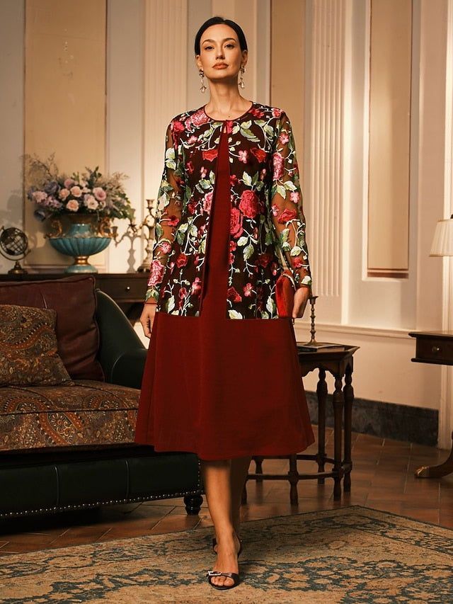 Women's Cardigan Lace Embroidered Elegant Floral Formal