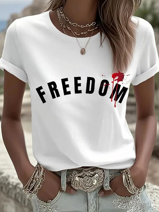 Independence Day Patriotic Shirt Women's T Shirt Graphic