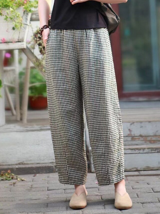 Women's Wide Leg Pants Trousers Vacation Streetwear Simple