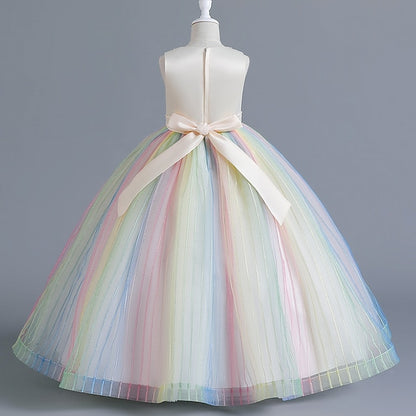 Flower Party Kids Dress Girl Sleeveless Girls' Floral