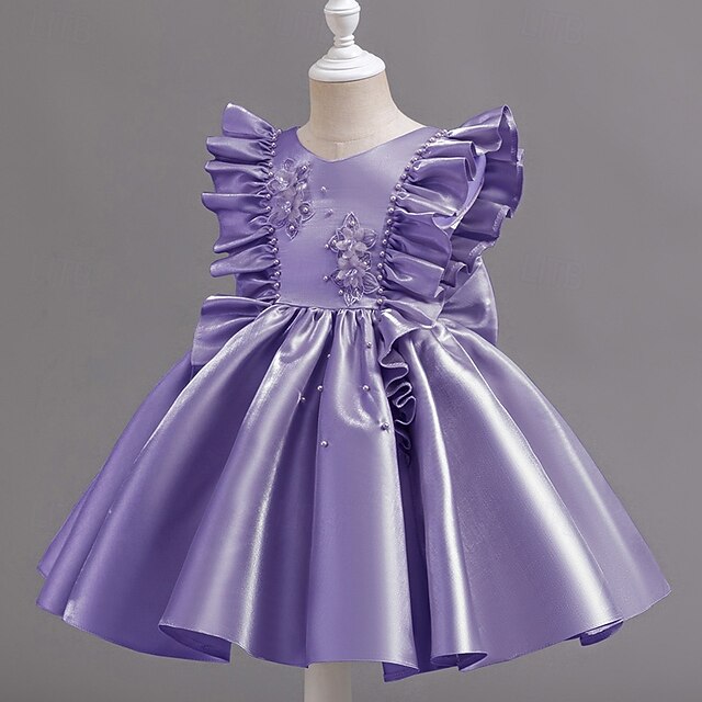 Toddler Dress Sleeveless Party Wedding Girls' Floral