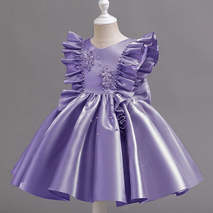 Toddler Dress Sleeveless Party Wedding Girls' Floral