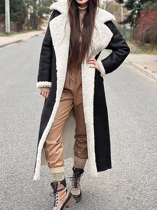 Coat Fleece Women's Pocket Teddy Jacket Breathable Warm