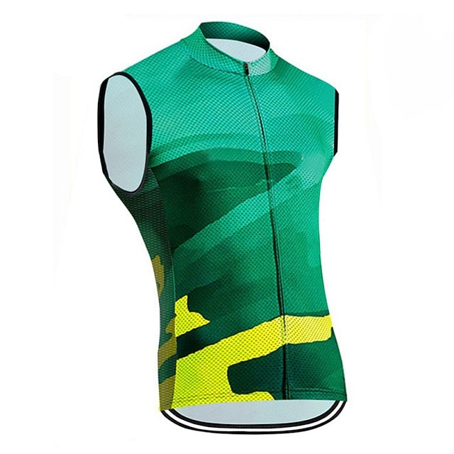 Men's Women's Cycling Vest Graphic Sleeveless Bike Top