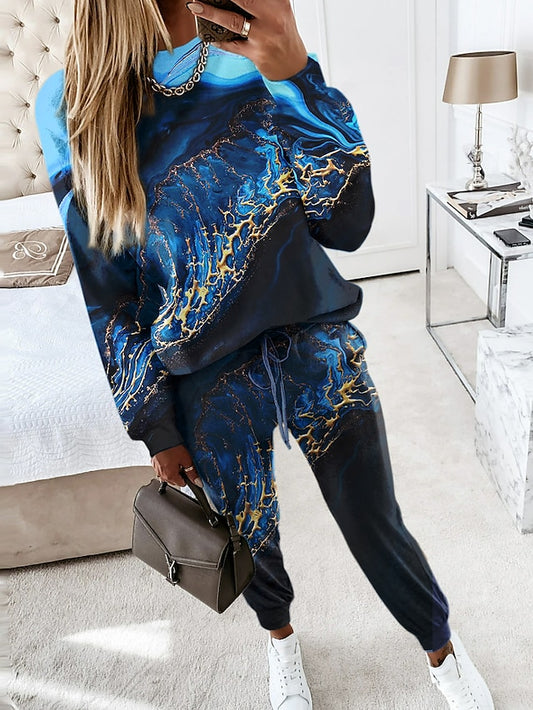 Women's 2 Pieces Sweatshirt Tracksuits Sports Daily