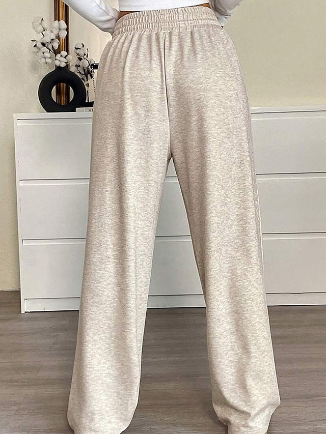 Women's Culottes Wide Leg Chinos Casual Long Medium Waist