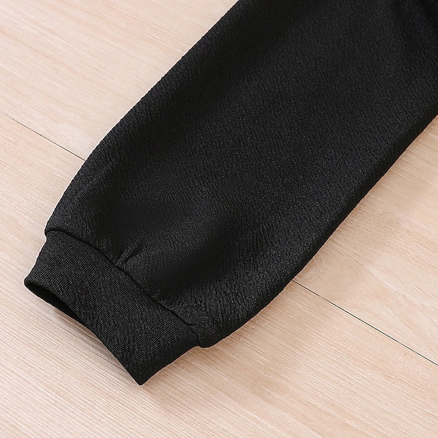 Dress Pieces Long Kids Block Set 2 Girls' Suits Color