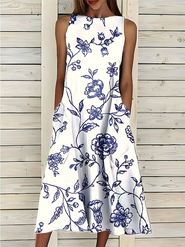 Women's Midi Dress Sundress A Line Dress Summer Dress