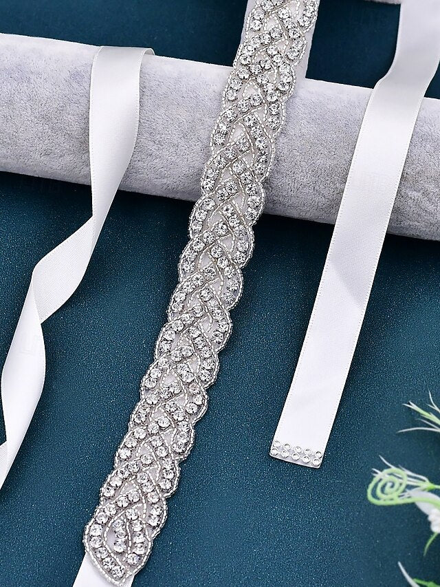 Bridal Waistband Wedding Rhinestone Elegant Crystal