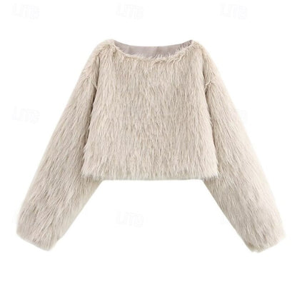 Women's Warm Faux Coat Comfortable Fur Leathers Furs