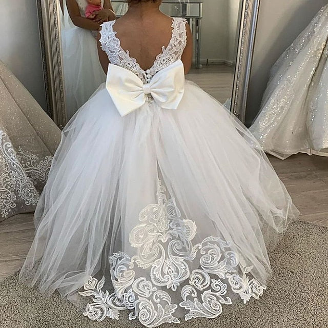 First Girls' Communion Girl Dress Flower Party