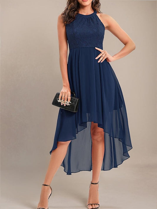 Women's Midi Dress Chiffon Dress A Line Dress Elegant