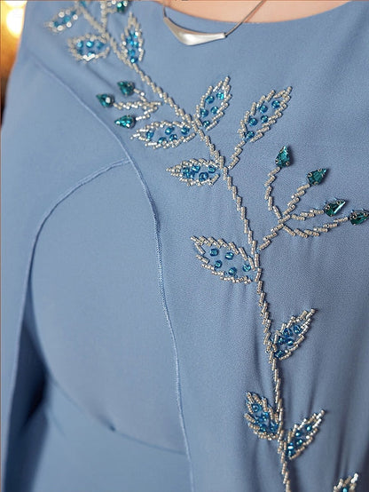 Length Neck A-Line of Elegant V Dress Floor Bride Mother the