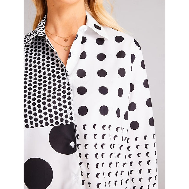Women's Shirt Linen Like Breathable Lightweight Button Down