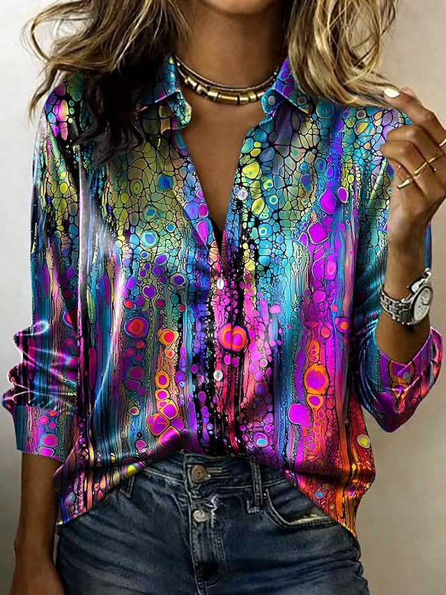 Women's Shirt Graphic Geometric Bohemia Vintage Stylish