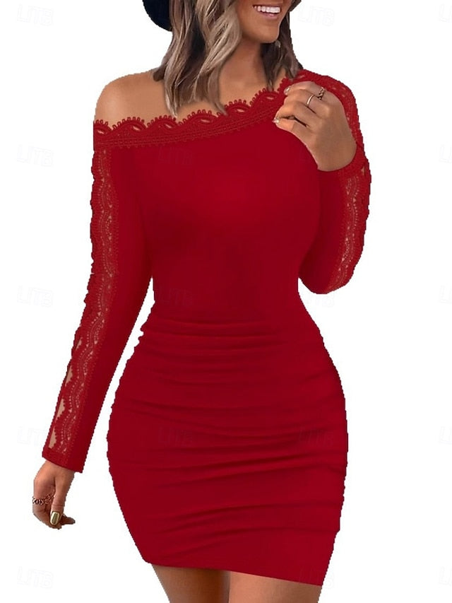 Women's Mini Dress Sheath Dress Elegant Party Cocktail