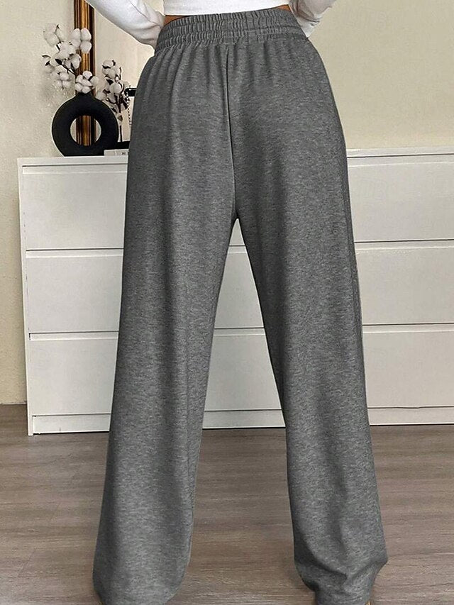 Women's Culottes Wide Leg Chinos Casual Long Medium Waist