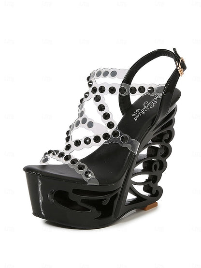 Stiletto – Women Silver Rhinestone for Sandals Elegant Dance