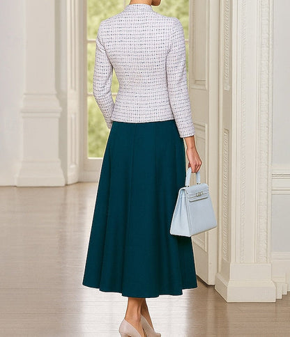 Mother Dress Bride the Piece Formal Two of Sets Elegant