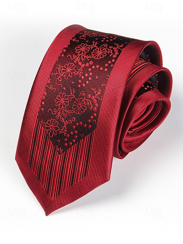 Narrow - 6cm Tie Pattern Positioning Stripe Men's