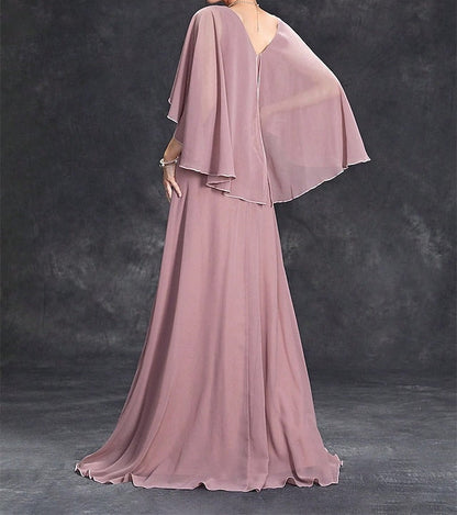 Bride V Party Floor Elegant Mother Dress Neck of the