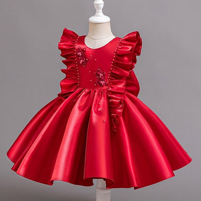 Toddler Dress Sleeveless Party Wedding Girls' Floral