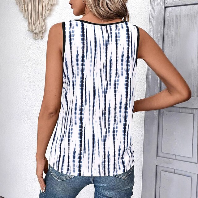 Women's Lace Tops Graphic Geometric Elegant Sleeveless V