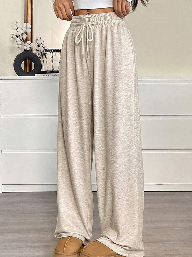 Women's Culottes Wide Leg Chinos Casual Long Medium Waist