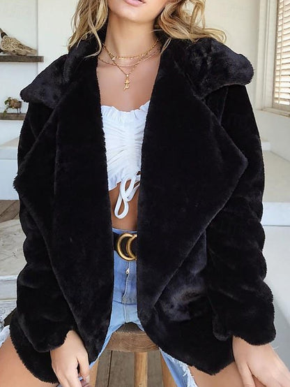 Women's Comfortable Teddy Coat Warm Furs Fur Faux