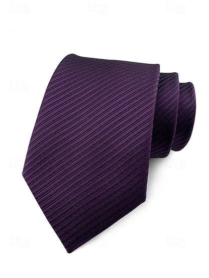 satin Men's tie striped
