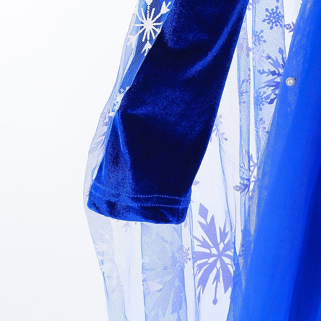 Elsa Flower Party Frozen Dress Theme Fairytale Girl Princess