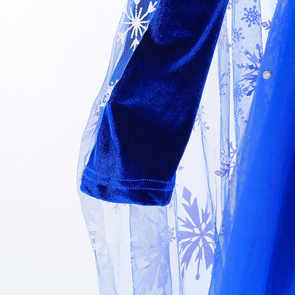 Elsa Flower Party Frozen Dress Theme Fairytale Girl Princess