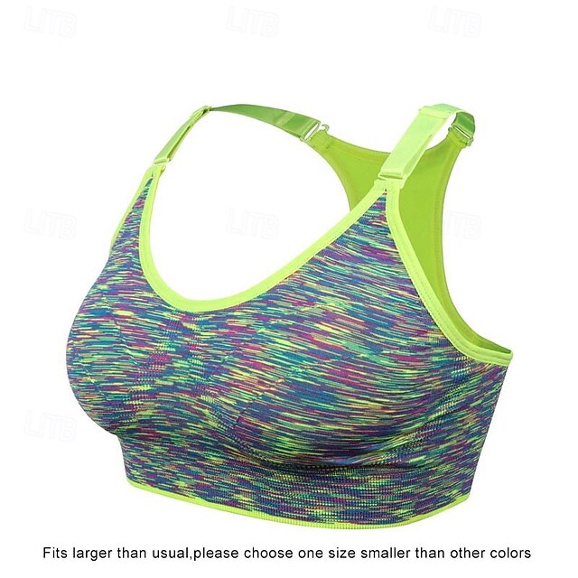 Women's Padded Bra Padded Tank Top Sports Bra Crew Neck