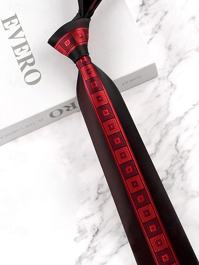 with Men's Classic Necktie Pattern Polyester