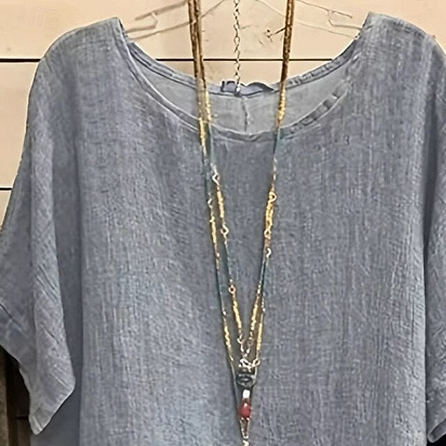Women's T Shirt Tee Top Plain Fashion Modern Short Sleeve