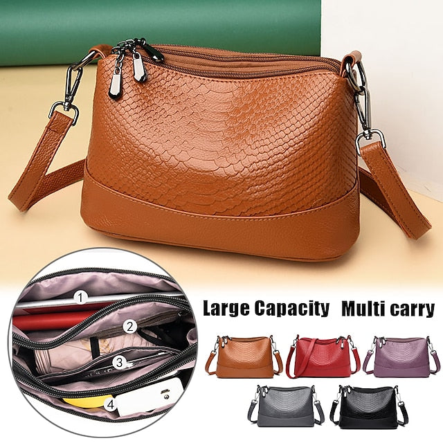 Leather Hobo Crossbody Bag Shoulder PU Women's