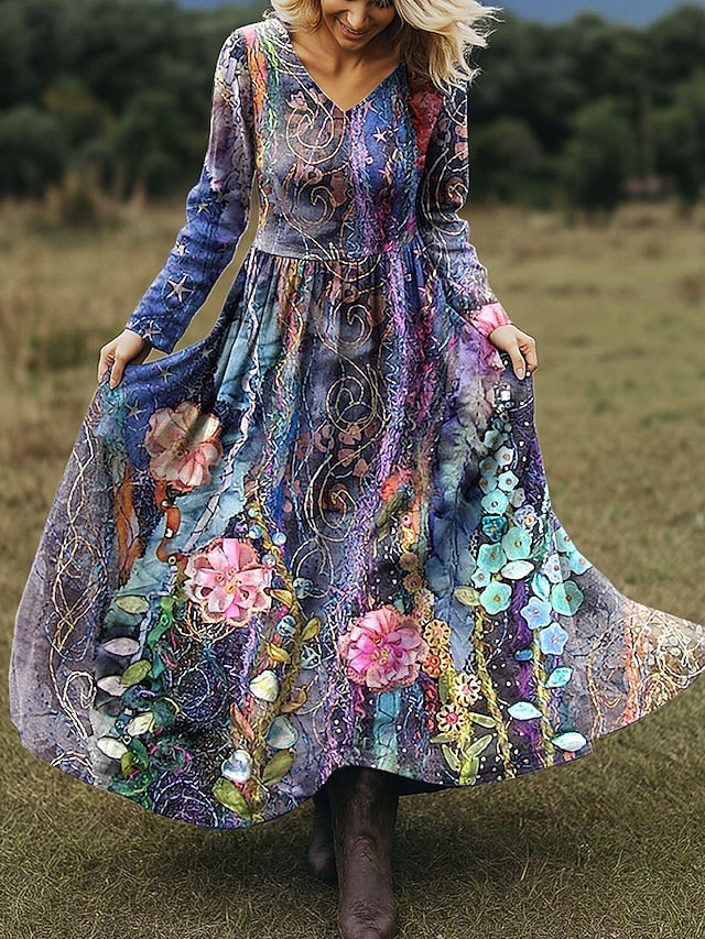 Women's Maxi Dress A Line Dress Vacation Casual Boho Beach