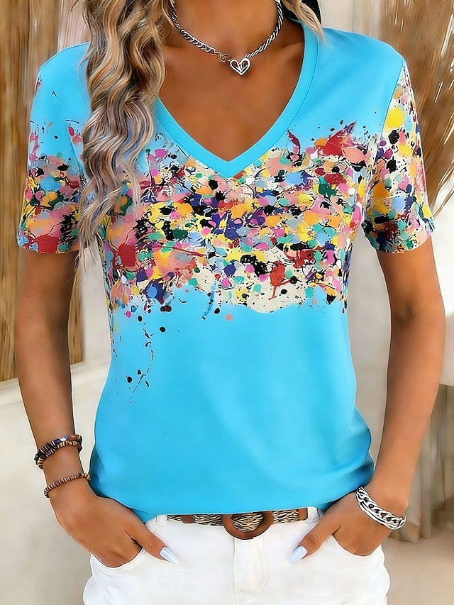 Women's T Shirt Print Floral Graphic Bohemia Vintage