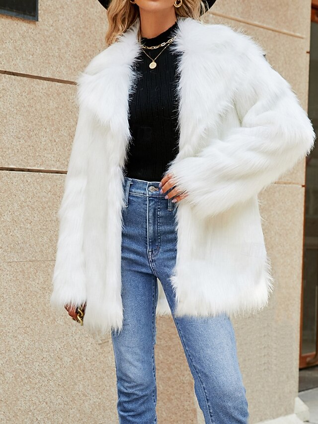 Coat Warm Comfortable Furs Women's Faux Fur