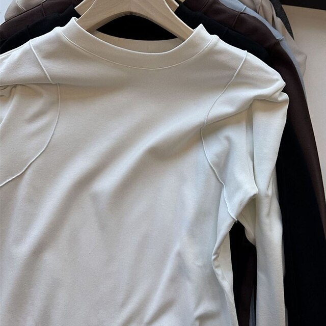 Women's Dressy Tops Tight Tops Tunic Draped Solid Color