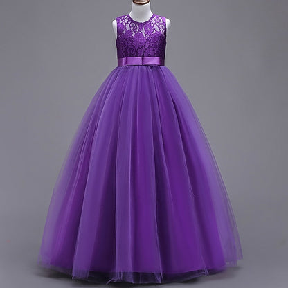 Dress Girls' Gown Girl Flower Party Evening