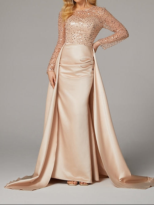 Mermaid Evening Dress Floor Carnival Elegant Masquerade Gown