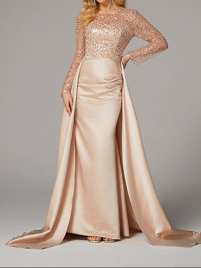 Mermaid Evening Dress Floor Carnival Elegant Masquerade Gown