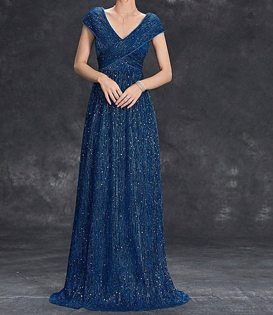 of Bride Dress the V Elegant Mother Floor Party Neck